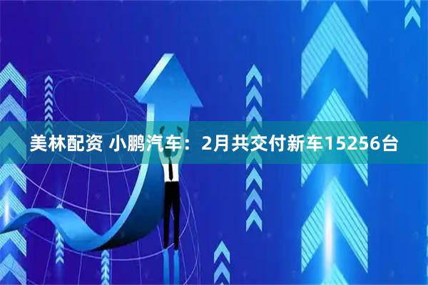 美林配资 小鹏汽车：2月共交付新车15256台